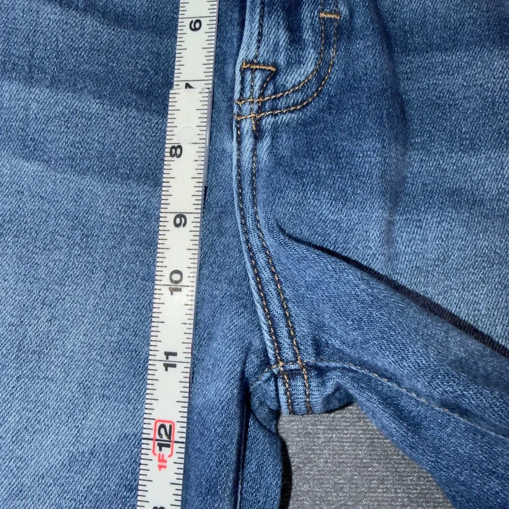 Hidden Jeans High Waist Distressed Straight Leg Frayed Hem HD1435ST-DK Size 27